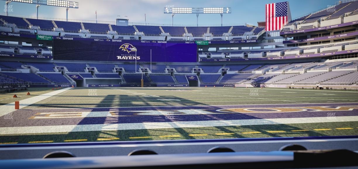 M&T Bank Stadium - Section Endzone Suite 10 Seat View