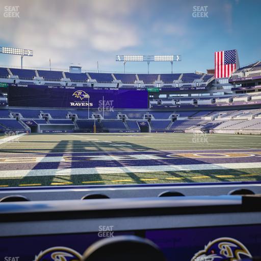M&T Bank Stadium - Section Endzone Suite 10 Seat View