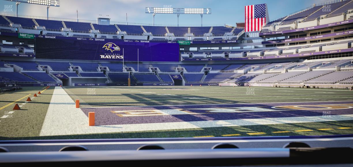 M&T Bank Stadium - Section Endzone Suite 11 Seat View