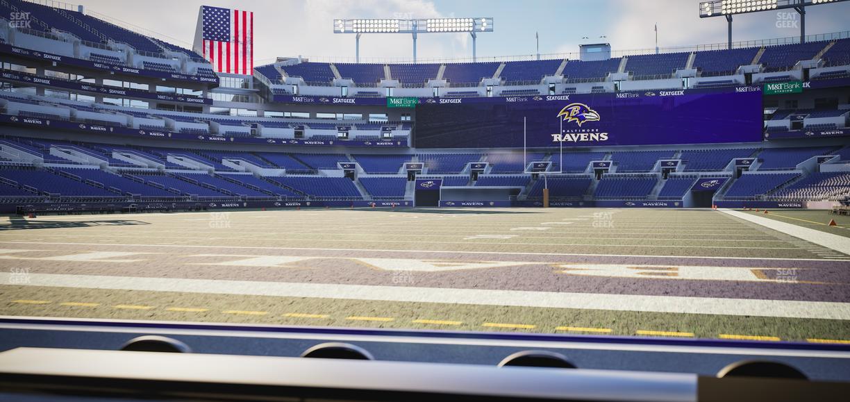 M&T Bank Stadium - Section Endzone Suite 2 Seat View