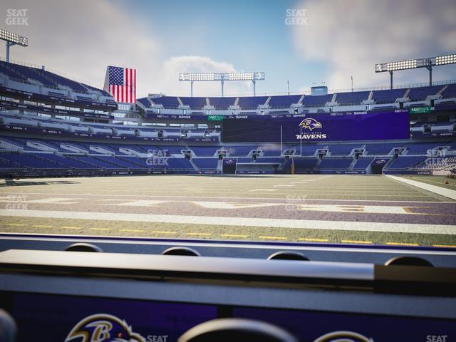M&T Bank Stadium - Section Endzone Suite 2 Seat View