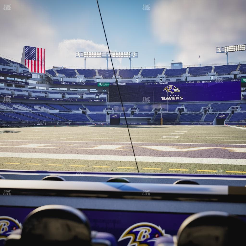 M&T Bank Stadium - Section Endzone Suite 3 Seat View