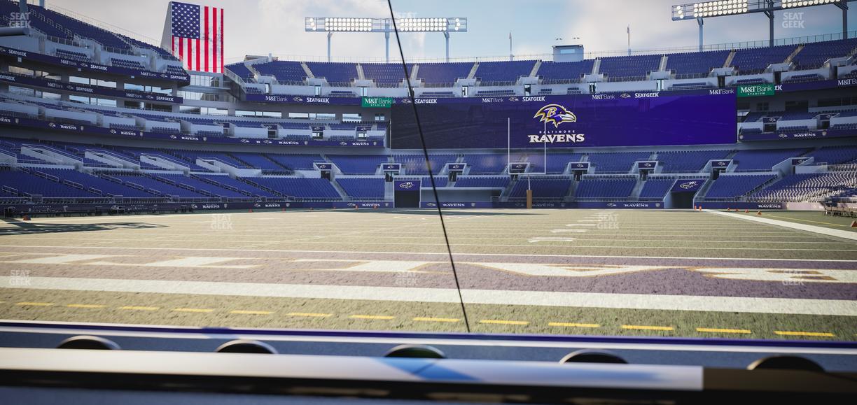 M&T Bank Stadium - Section Endzone Suite 3 Seat View
