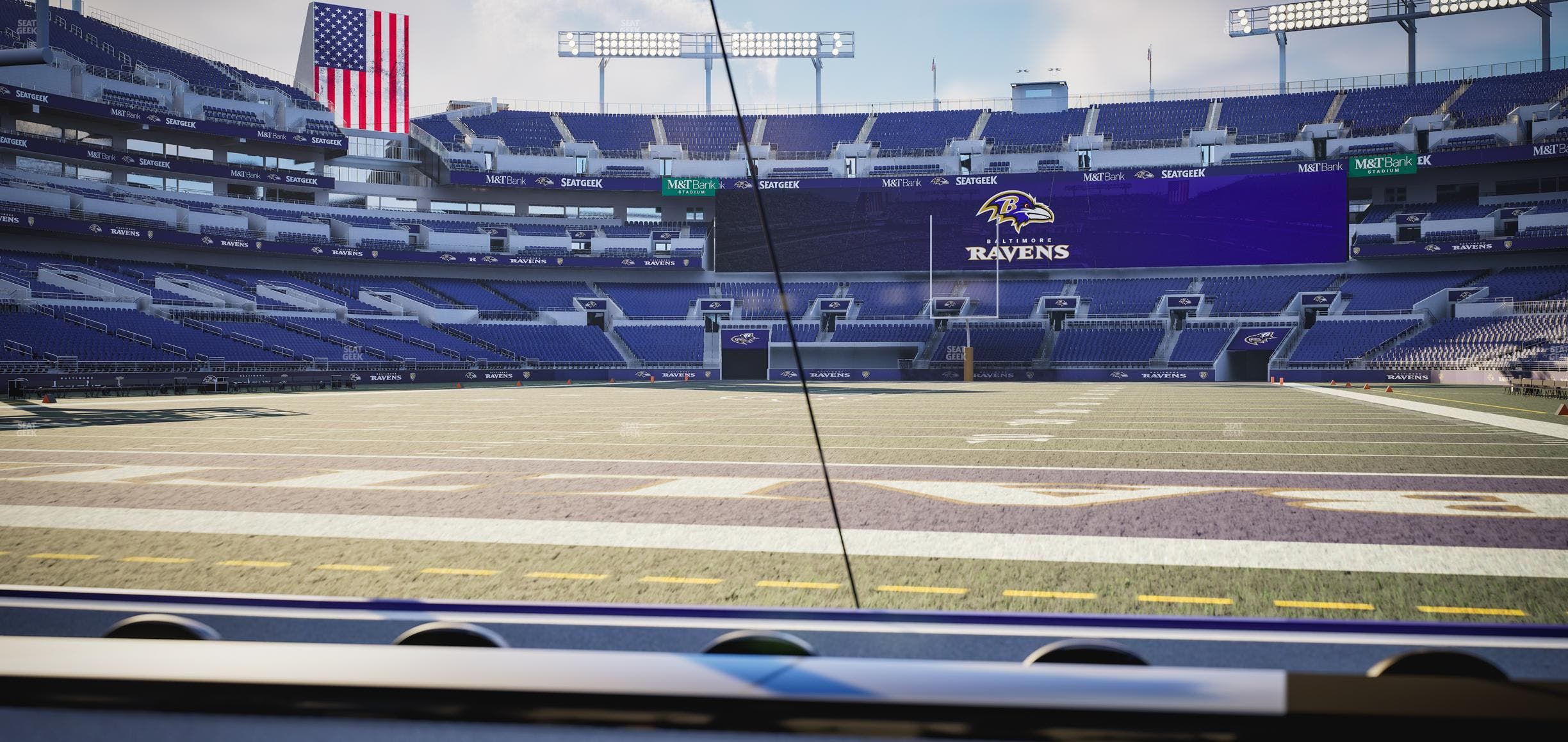 M&T Bank Stadium - Section Endzone Suite 3 Seat View