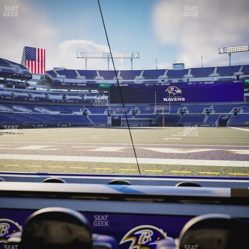 M&T Bank Stadium - Section Endzone Suite 3 Seat View