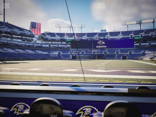 M&T Bank Stadium - Section Endzone Suite 3 Seat View