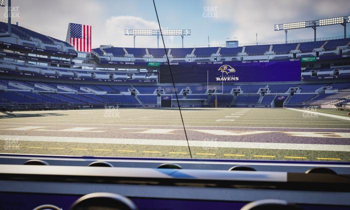 M&T Bank Stadium - Section Endzone Suite 3 Seat View