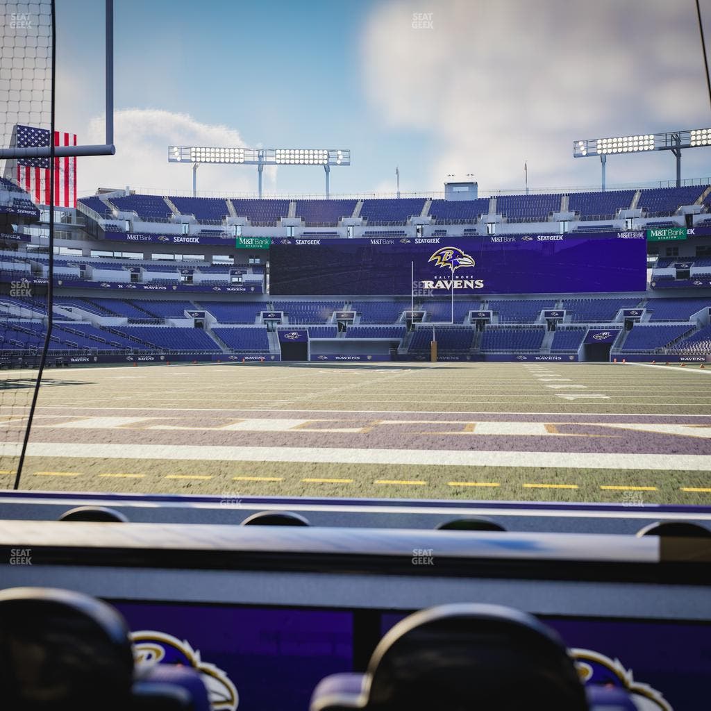 M&T Bank Stadium - Section Endzone Suite 4 Seat View