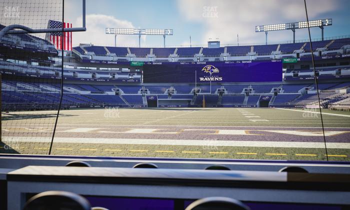 M&T Bank Stadium - Section Endzone Suite 4 Seat View