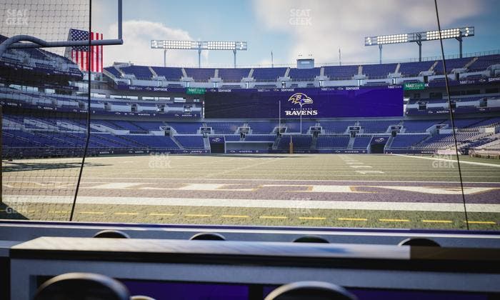 M&T Bank Stadium - Section Endzone Suite 4 Seat View