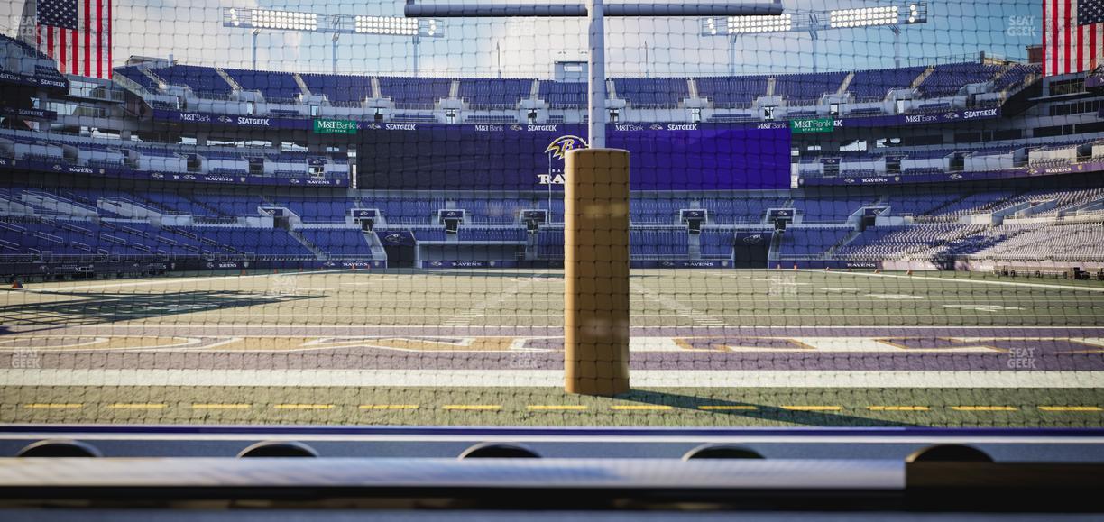 M&T Bank Stadium - Section Endzone Suite 6 Seat View