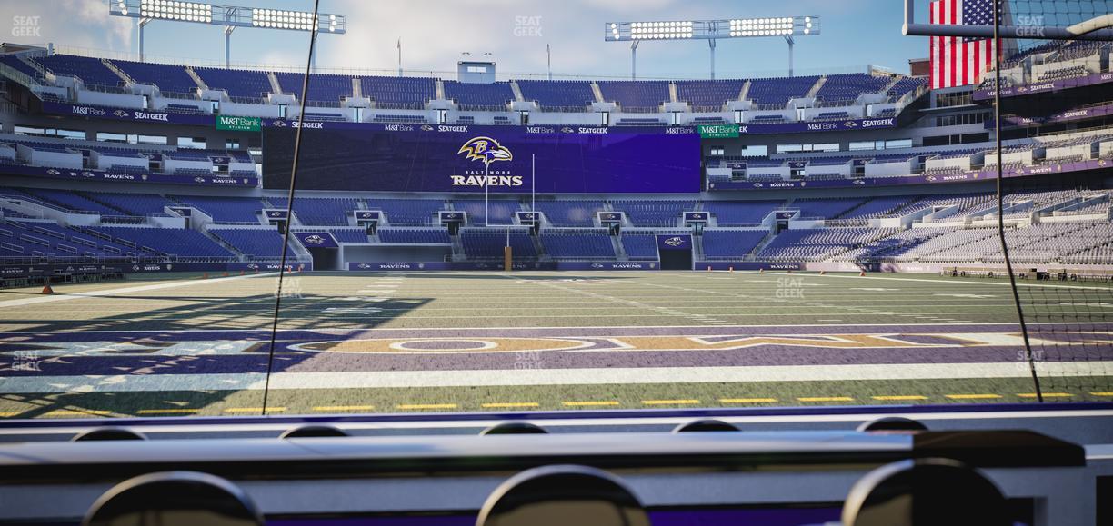 M&T Bank Stadium - Section Endzone Suite 8 Seat View