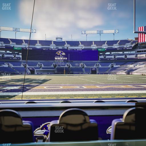 M&T Bank Stadium - Section Endzone Suite 8 Seat View