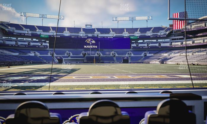 M&T Bank Stadium - Section Endzone Suite 8 Seat View