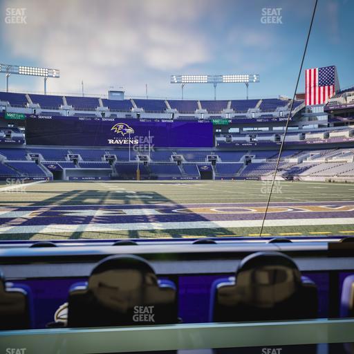M&T Bank Stadium - Section Endzone Suite 9 Seat View