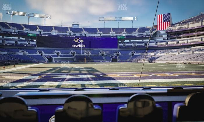 M&T Bank Stadium - Section Endzone Suite 9 Seat View