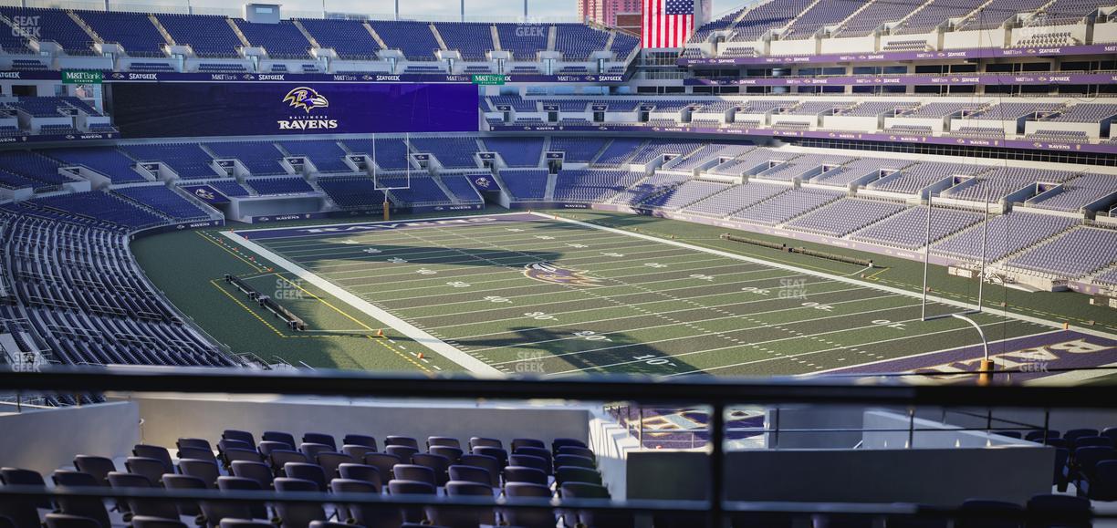M&T Bank Stadium - Section Suite 301 Seat View