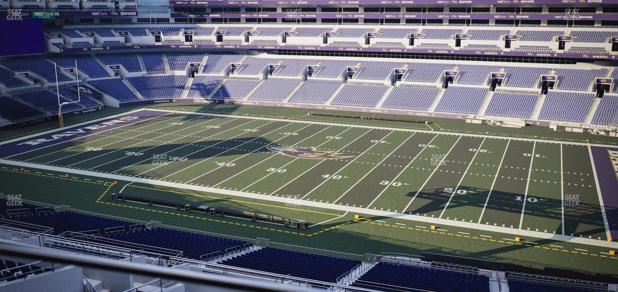M&T Bank Stadium - Section Suite 407 Seat View