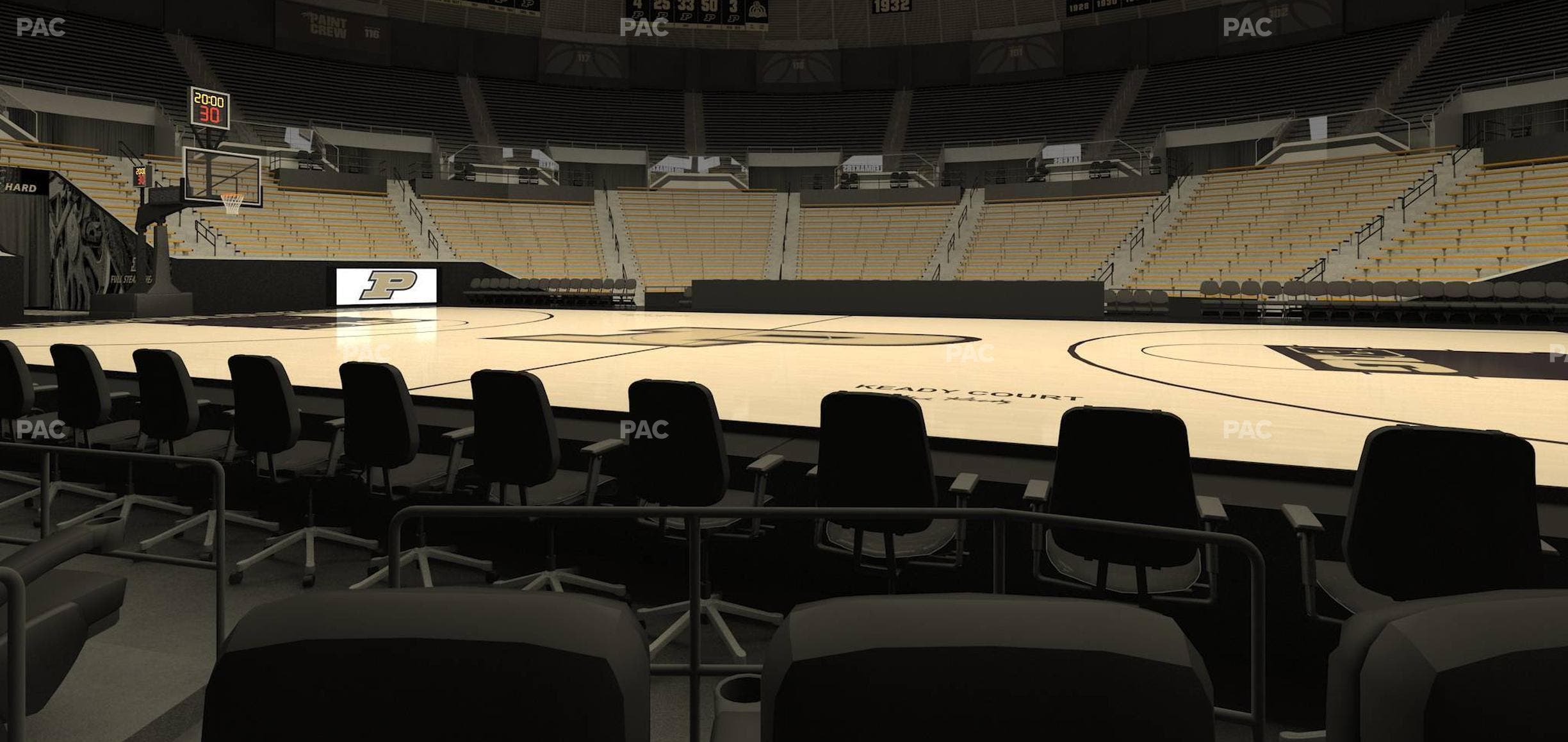 Mackey Arena - Section Courtside Floor Seat View