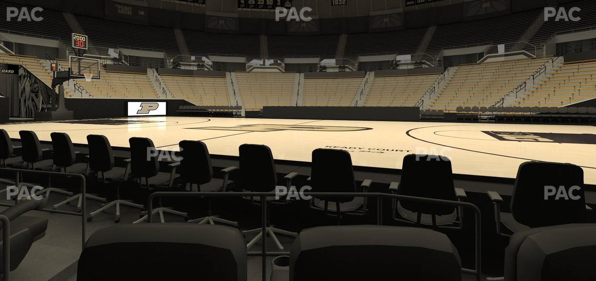Mackey Arena - Section Courtside Floor Seat View