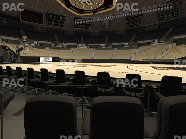 Mackey Arena - Section Courtside Floor Seat View