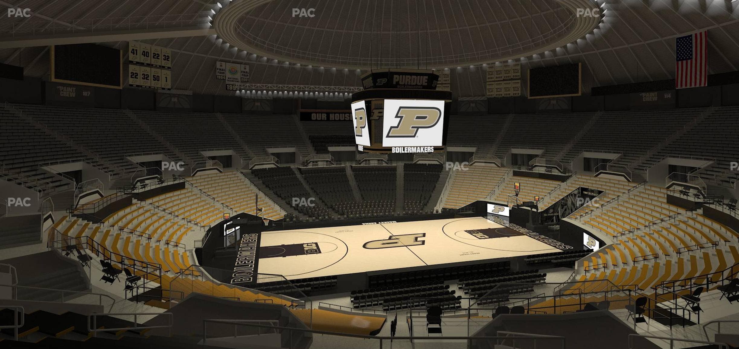 Mackey Arena - Section Upper 102 Seat View