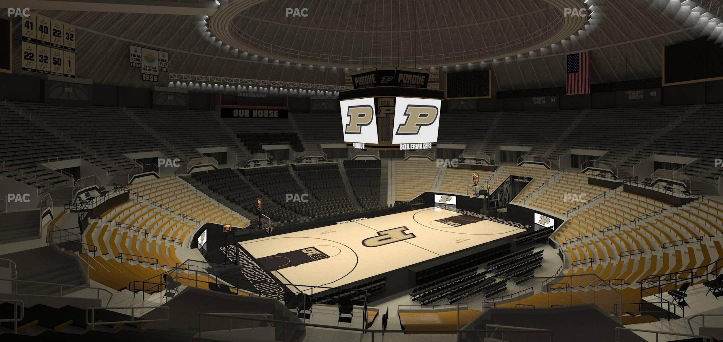 Mackey Arena - Section Upper 103 Seat View