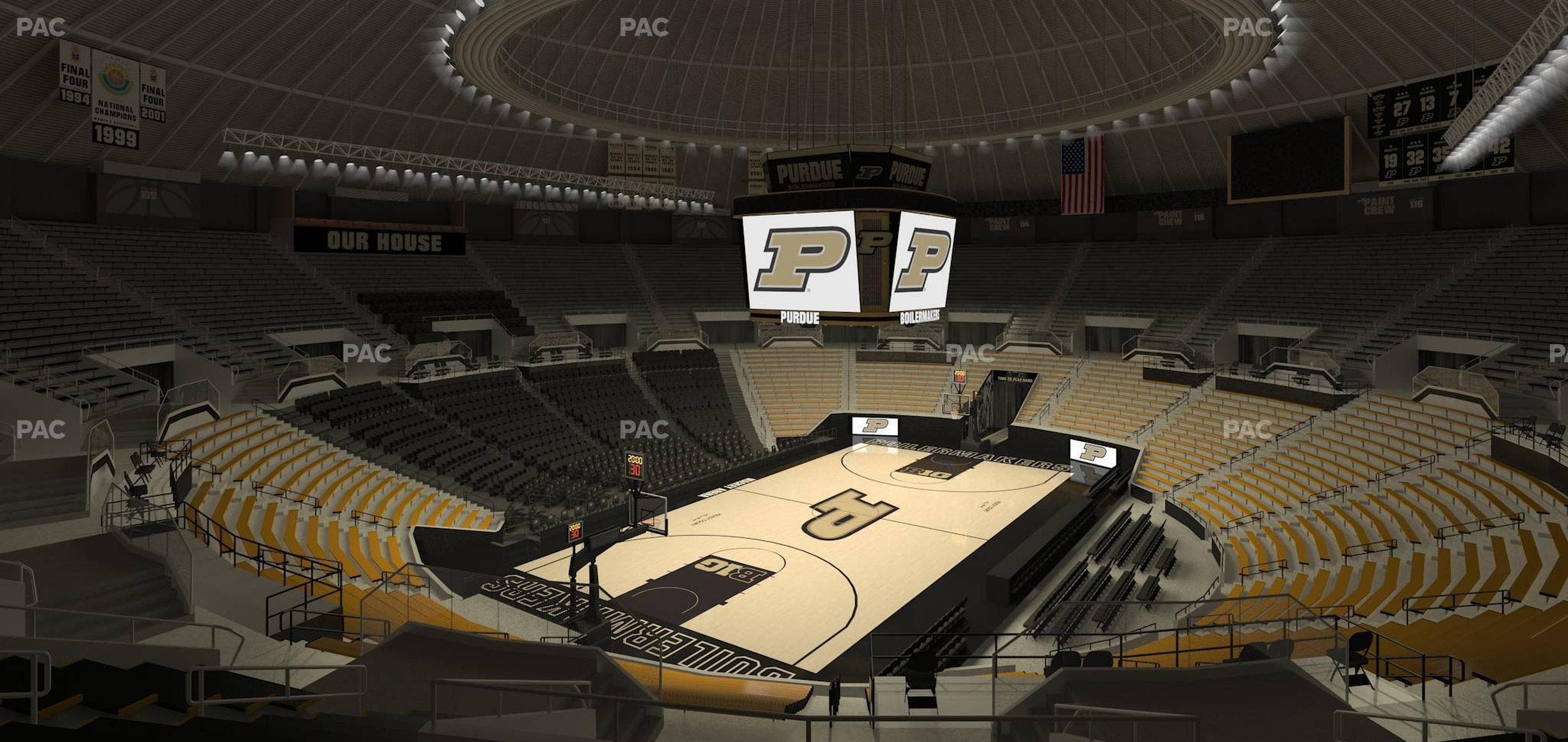 Mackey Arena - Section Upper 104 Seat View