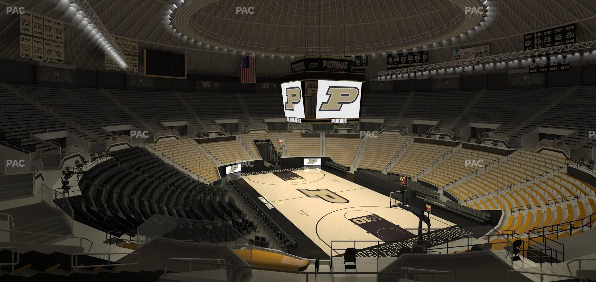 Mackey Arena - Section Upper 107 Seat View