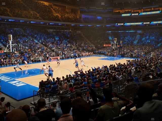 Official view from Section 115 at Madison Square Garden