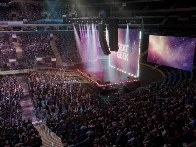 Official view from Section 211 at Madison Square Garden