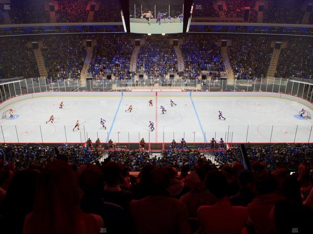 Official view from Section 211 at Madison Square Garden
