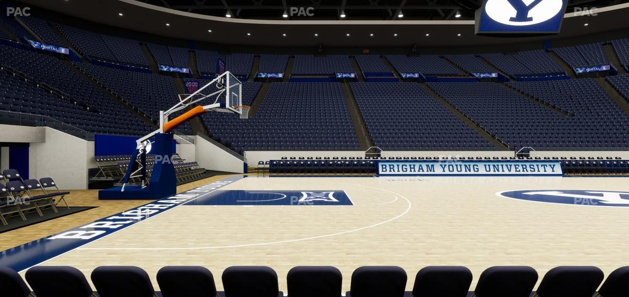 Marriott Center - Section Courtside Seat View