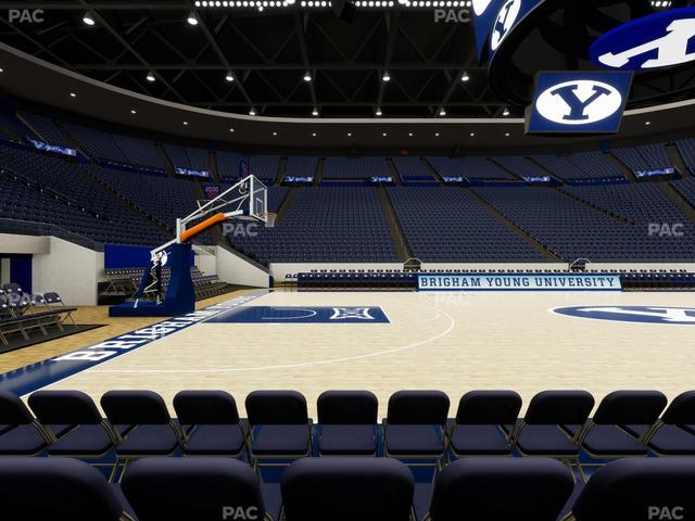 Marriott Center - Section Courtside Seat View