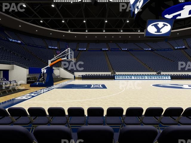 Marriott Center - Section Courtside Seat View