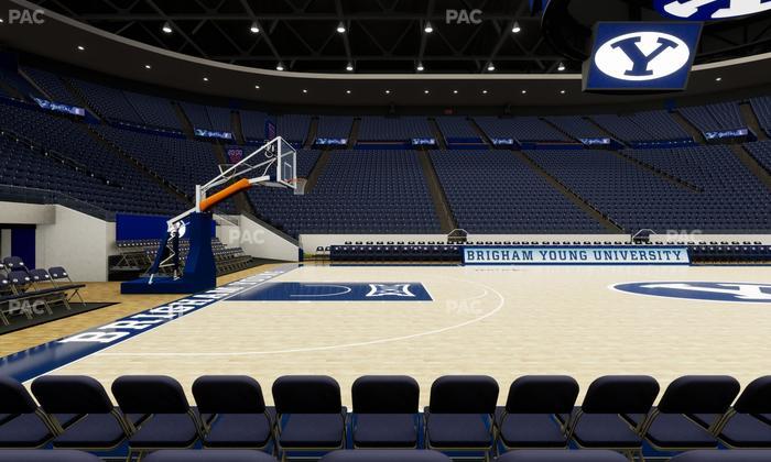 Marriott Center - Section Courtside Seat View