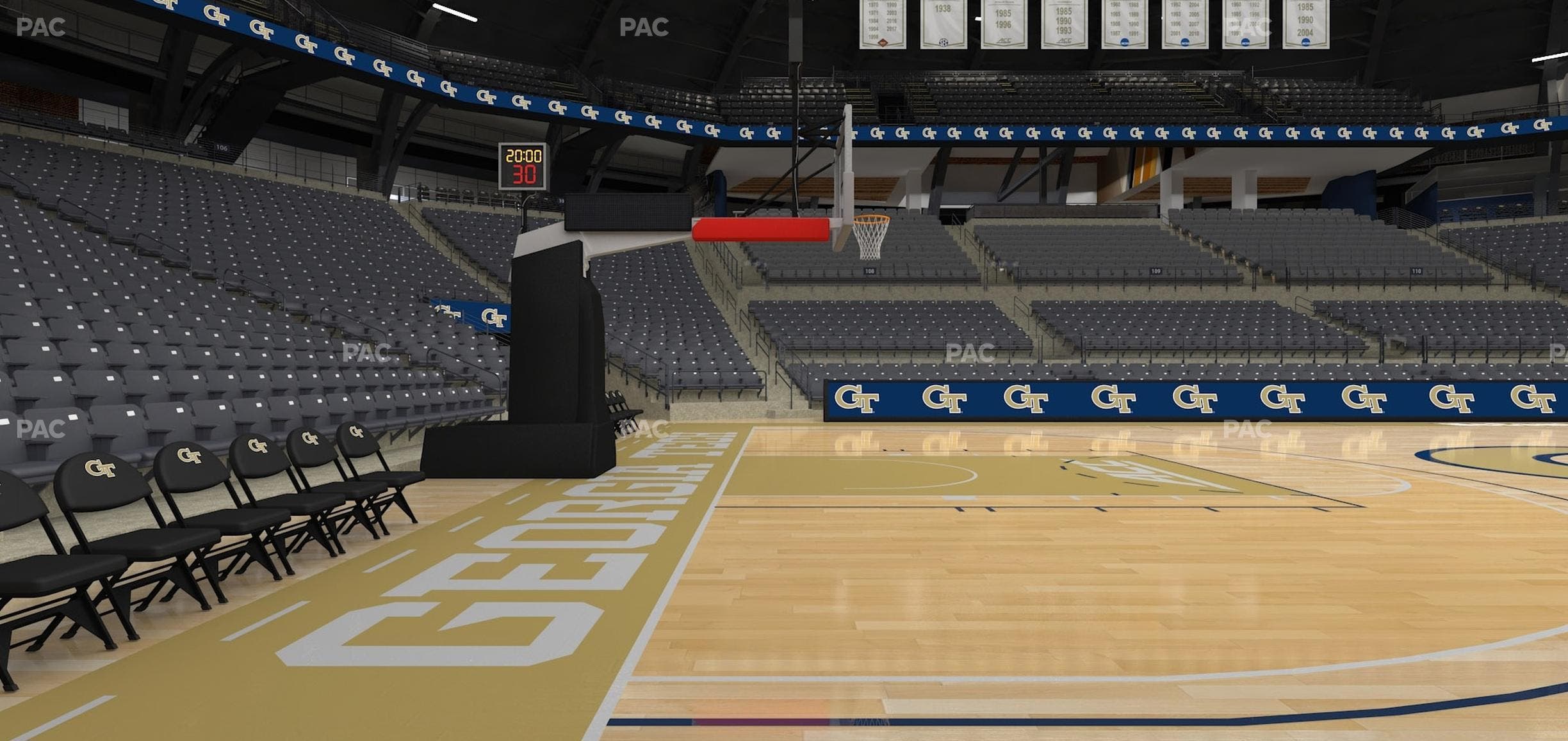 McCamish Pavilion - Section Floor 103 Seat View