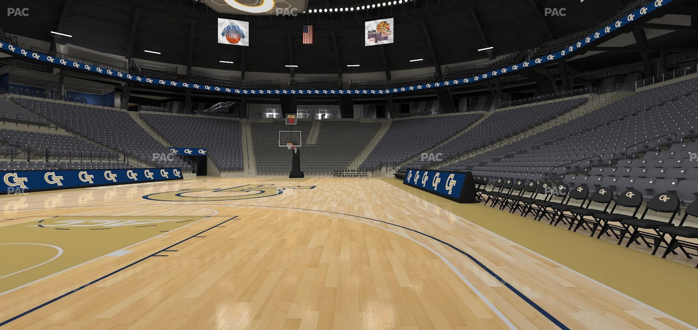 McCamish Pavilion - Section Floor 104 Seat View