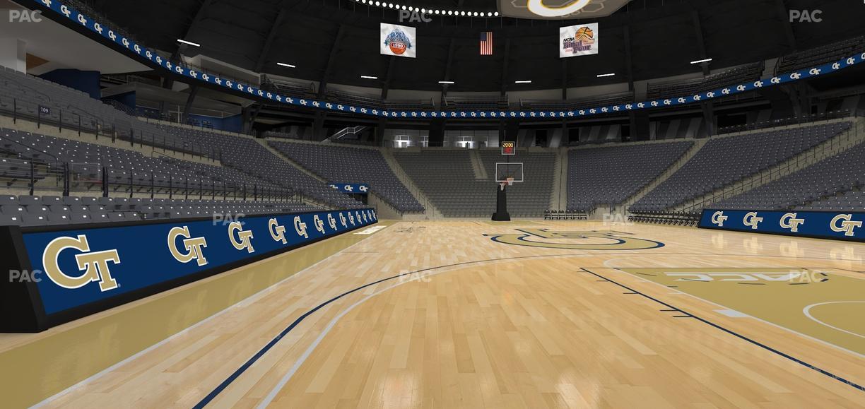 McCamish Pavilion - Section Floor 106 Seat View