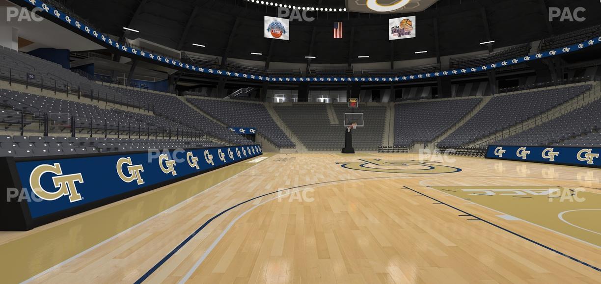 McCamish Pavilion - Section Floor 106 Seat View