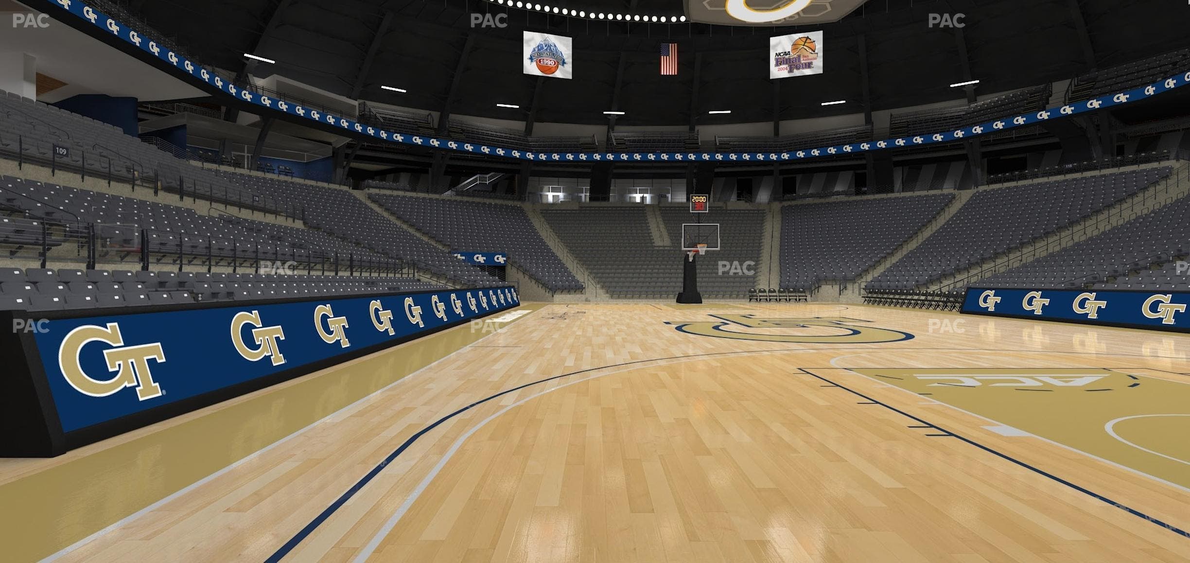 McCamish Pavilion - Section Floor 106 Seat View