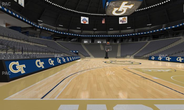 McCamish Pavilion - Section Floor 106 Seat View