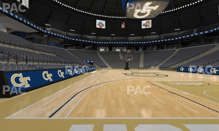 McCamish Pavilion - Section Floor 106 Seat View