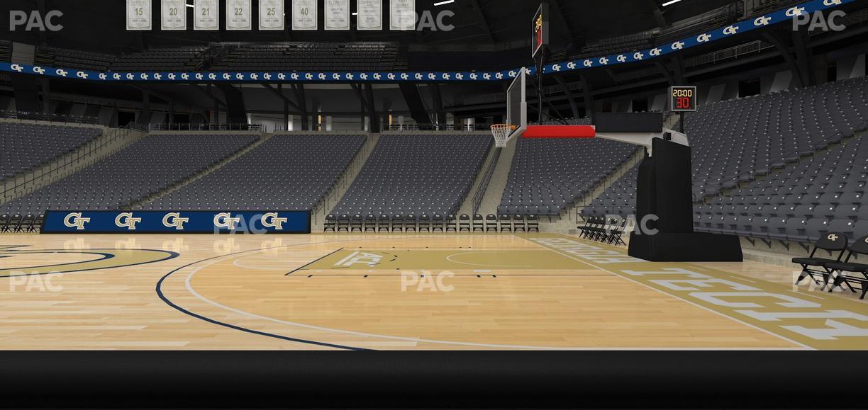 McCamish Pavilion - Section Floor 108 Seat View
