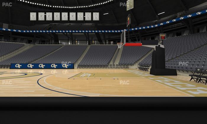 McCamish Pavilion - Section Floor 108 Seat View