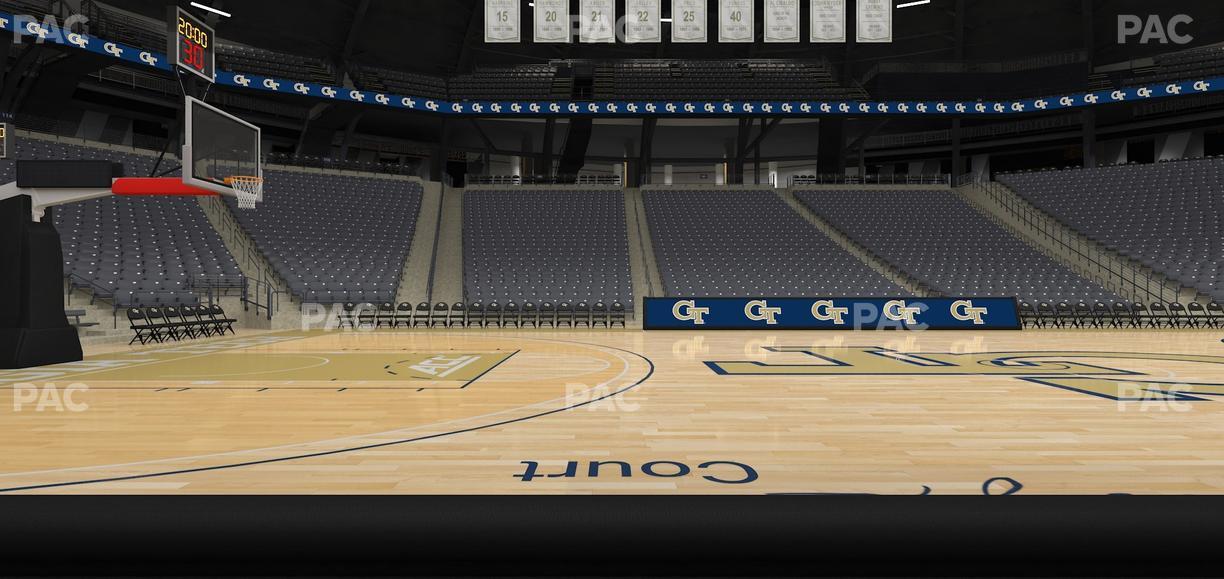 McCamish Pavilion - Section Floor 109 Seat View