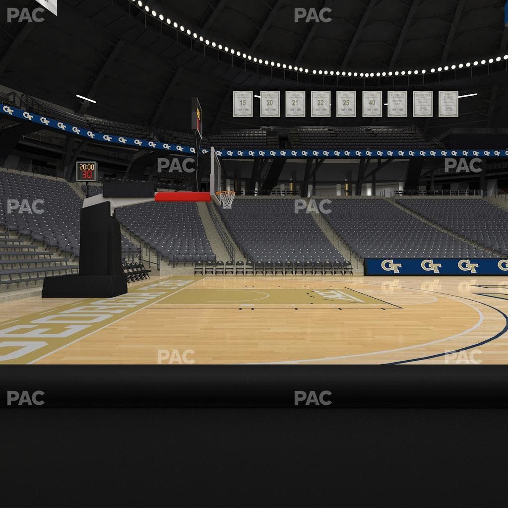 McCamish Pavilion - Section Floor 110 Seat View