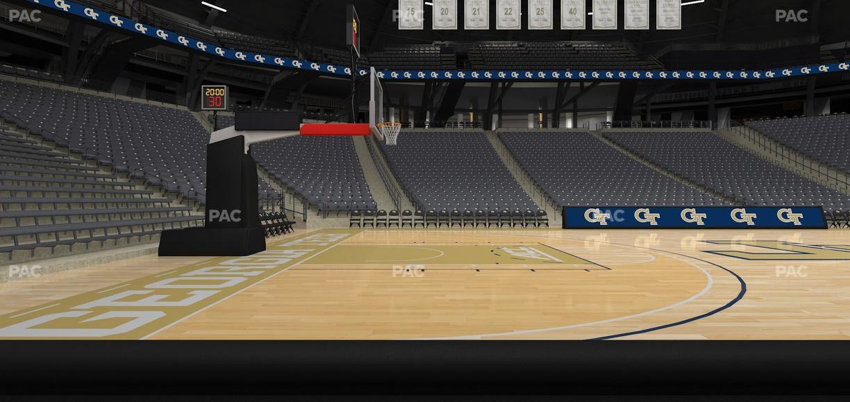 McCamish Pavilion - Section Floor 110 Seat View