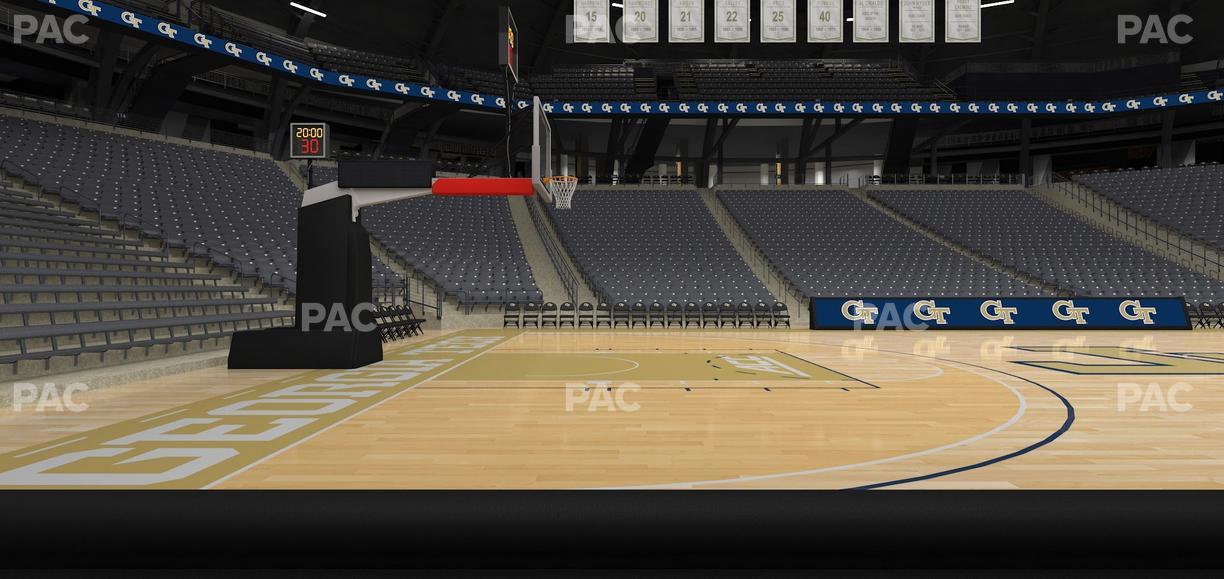 McCamish Pavilion - Section Floor 110 Seat View