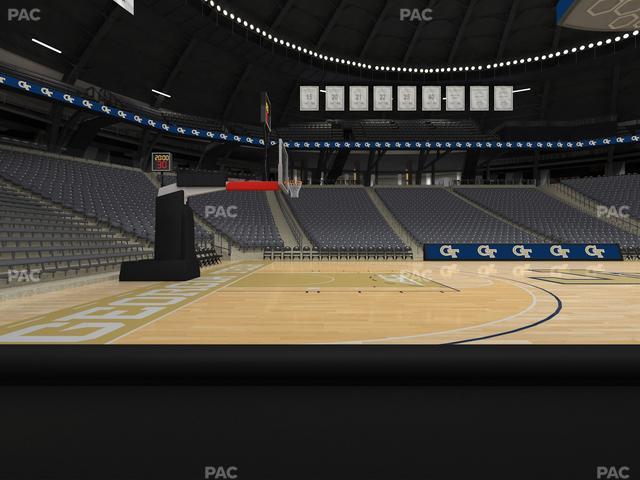 McCamish Pavilion - Section Floor 110 Seat View